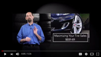CARS OnDemand video tip: 5 minutes to more tire sales