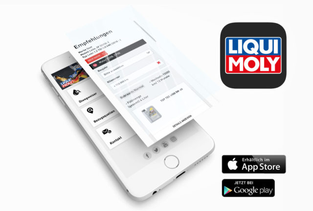 Liqui Moly app includes motor oil guide
