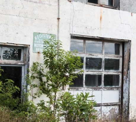 abandoned garage