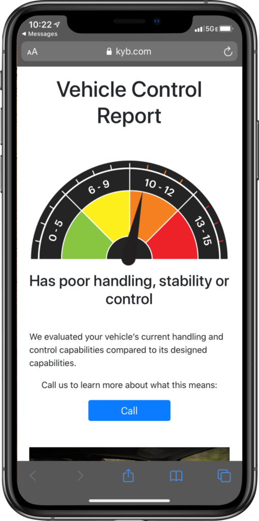 KYB has recently launched a new road testing app and updated its kyb.com website. 