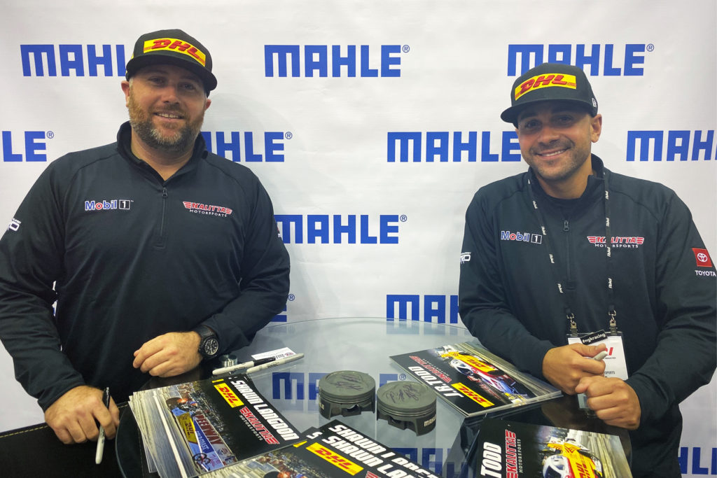 Kalitta Motorsports drivers Shawn Langdon and J.R. Todd, two of the newest Team MAHLE racers.