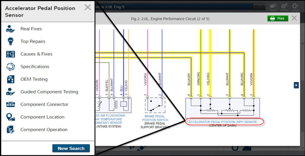 ProDemand auto repair information software from Mitchell 1 includes interactive wiring diagrams 