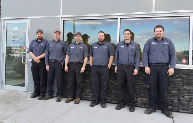 The My Garage team: Rob, Chris Dekker, Jay, Chris B., Richard and Nathan.