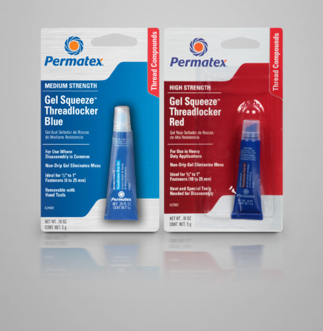 Permatex threadlocker packaging