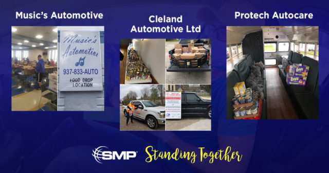 Standard Motor Products, Inc. (SMP) announces the winners of its SMP 'Standing Together' Promotion with three prizes of $1000 awarded to Cleland Automotive of Listowel, Ontario, Music's Auto of Brookville, Ohio, and Protech Autocare of Cincinnati, Ohio.