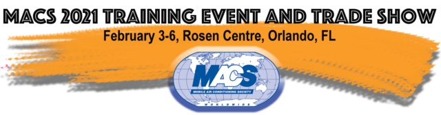 Registration is now open for ACcess, the Mobile Air Conditioning Society 41st annual air conditioning and engine cooling Training Event and Trade Show to be held February 3-6, 2021 at the Rosen Centre Hotel, Orlando, FL.