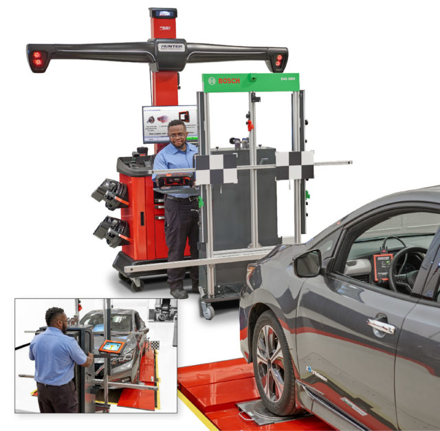 ADAS  calibration Bosch, a leading global supplier of technology and services, and Hunter Engineering, the global leader in vehicle alignment systems, wheel and tire service, brake service and inspection lane equipment, announced today a collaboration to develop and sell advanced drivers' assistance calibration systems