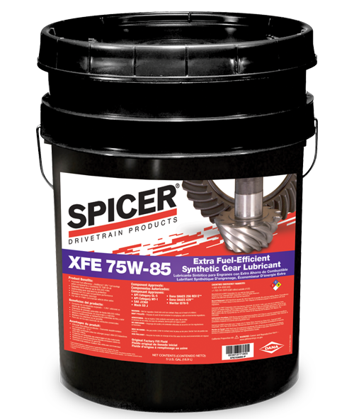 Dana Incorporated has introduced Spicer XFE 75W-85 synthetic gear lubricant for commercial vehicles.  