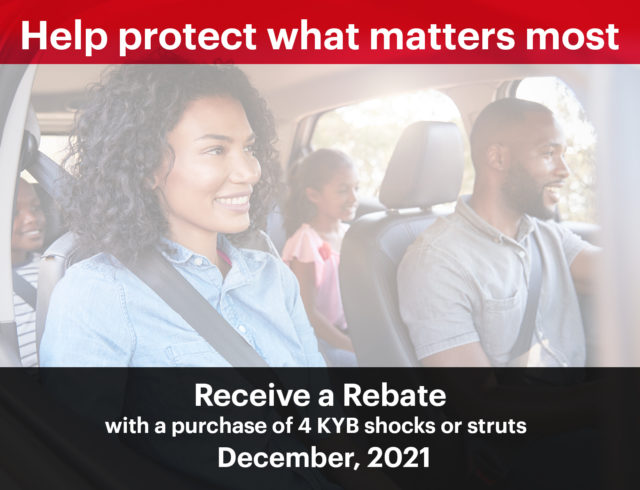 KYB’s popular consumer rebate promotion, Feeling is Believing, returns for the month of December, 2021. 