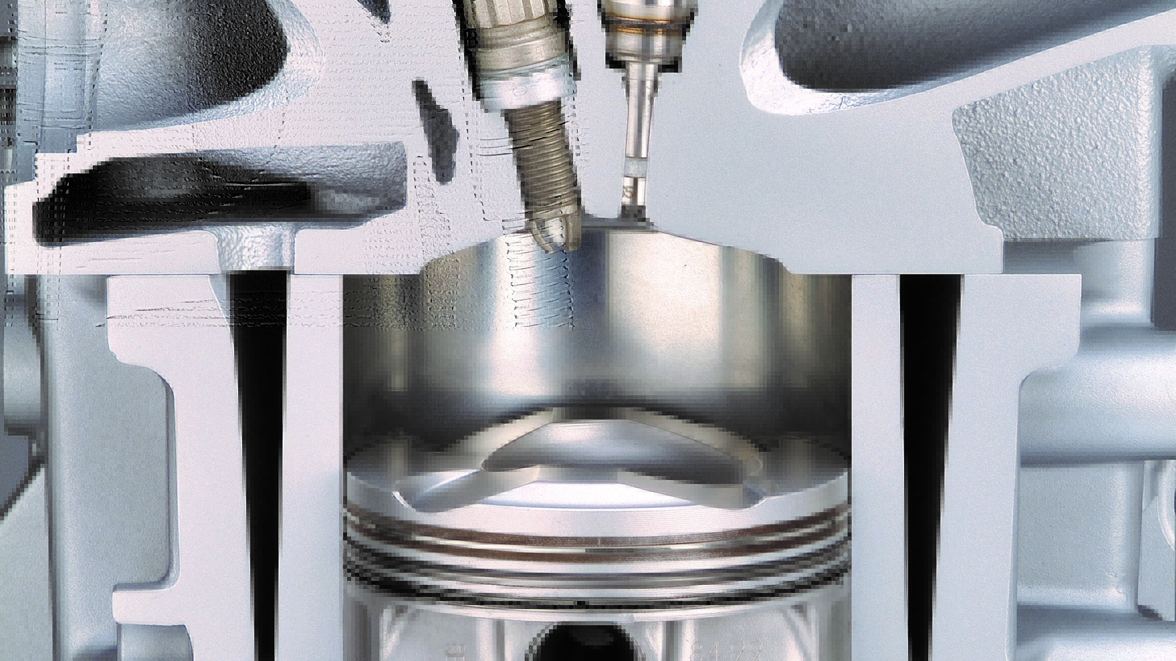 BMW Gasoline Direct Injection closeup cutaway