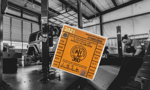 When did you have your vehicle lifts inspected?